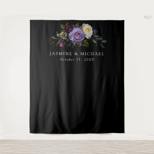 ムーディゴシックフローラ結婚ズ タペストリー (正面)