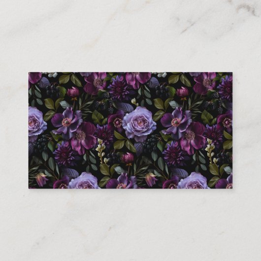 ムーディゴシックフローラ結婚ズ プレイスカード (裏面)