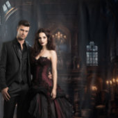 ムーディゴシックマンションマーブルフィアレスレット タペストリー