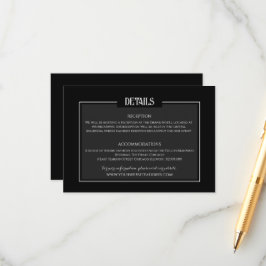 ムーディゴシッ結婚クのミニマル情報 エンクロージャーカード