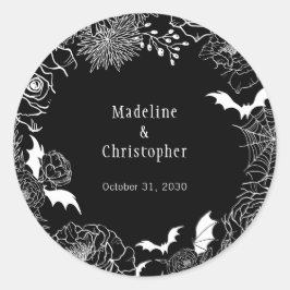 ムーディゴシッ結婚クフローラブラック ラウンドシール