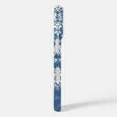 ムーディサファイアブルーヴィンテージダマスクパターン名 Case-Mate iPhoneケース (裏面 / 右)