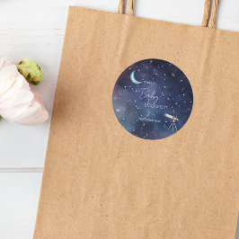 ムーディシアルシアルムーン&スターズベビーシャワー ラウンドシール