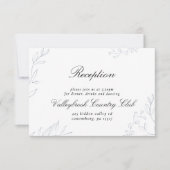 ムーディジュエルトーンフローラウェディングレセプション 招待状 (正面)