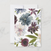 ムーディジュエルトーンフローラウェディングレセプション 招待状 (裏面)