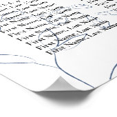 ムーディジュエル結婚トーンの座席表 ポスター (角)