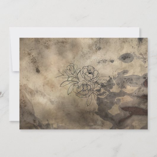 ムーディスモーク金ゴールドアンパサンド2 招待状 (裏面)