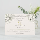 ムーディスモーク金ゴールドアンパサンド 招待状 (スタンド正面)