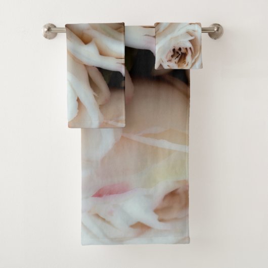 ムーディソフトピンクエレガントのバラミニマルズシャビーシック バスタオルセット (インサイチュ)