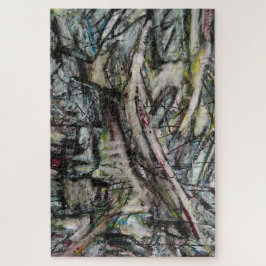 ムーディダイナミックモダンモノクロ抽象芸術 ジグソーパズル