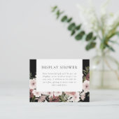 ムーディダスティバラフローラブライダルシャワー エンクロージャーカード (スタンド正面)