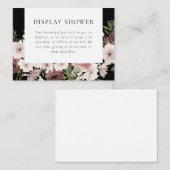 ムーディダスティバラフローラブライダルシャワー エンクロージャーカード (正面/裏面)