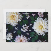 ムーディダリアフローラ結婚式招待状 招待状 (裏面)