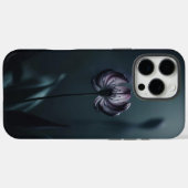 ムーディダークフラワーフォンケース Case-Mate iPhoneケース (裏面 (横))