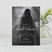 ムーディダーク幽霊花嫁インミストブライダルシャワー 招待状 (スタンド正面)