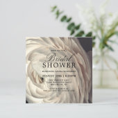 ムーディチャームホワイトフローラブライダルシャワー 招待状 (スタンド正面)
