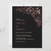 ムーディチョコレート結婚フローラ 招待状 (正面)