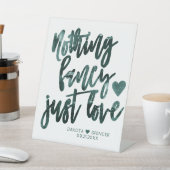 ムーディティール(緑がかった色)グリーンファンシーNothing Just 結婚 Love's 台座サイン (インサイチュ)