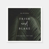 ムーディトロフィ結婚ックス スタンダードカクテルナプキン (正面)