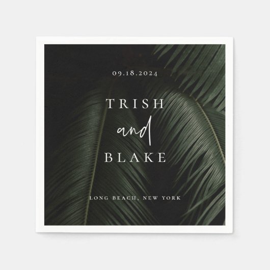 ムーディトロフィ結婚ックス スタンダードカクテルナプキン (正面)