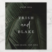 ムーディトロフィ結婚ックス ワインラベル (シングルラベル)