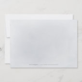 ムーディネイビーミニマルの緑は日付を除く セーブザデート (裏面)