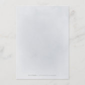 ムーディネイビーミニマルボタニカル結婚グリーン エンクロージャーカード (裏面)