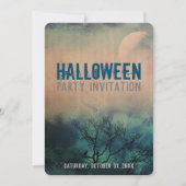 ムーディハロウィーンムーン招待状 招待状 (正面)