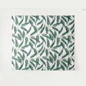 ムーディバナナ葉の白色 タペストリー (正面(横))