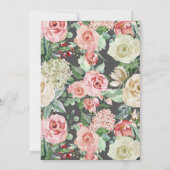 ムーディバラ |ロマンチックな春花模様結婚ズ 招待状 (裏面)