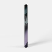 ムーディパープルとブラックミニマルデザイン SAMSUNG GALAXYケース (右側面)