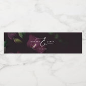 ムーディパープルゴシック開花結婚ズ ペットボトルラベル (シングルラベル)