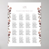 ムーディパープルバラ結婚のシーティンググラフポスター ポスター (正面)