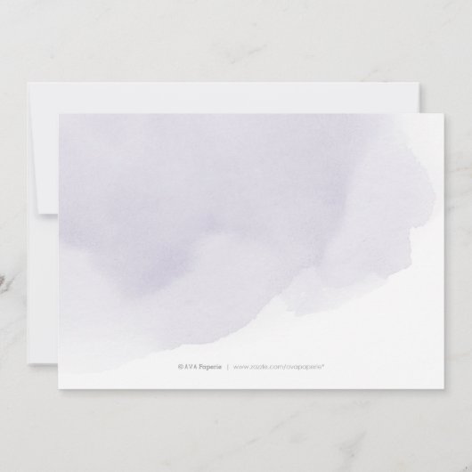 ムーディパープルバラ金ゴールド書の日付を保存 セーブザデート (裏面)