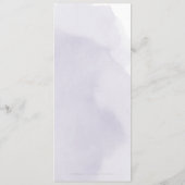 ムーディパープルバラ金ゴールド結婚書道のメニュー メニュー (裏面)