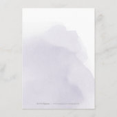 ムーディパープルバラ金ゴールド結婚書道の詳細 エンクロージャーカード (裏面)