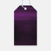ムーディパープルモダンプラム水カラーシックエレガント ギフトタグ (裏面)