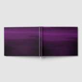 ムーディパープルモダンプラム水カラーシック結婚ズ ゲストブック (全面)