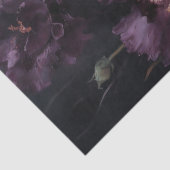 ムーディパープルリリー花模様デコップギフトラップ 薄葉紙 (詳細)