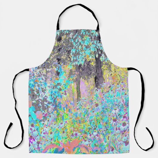 ムーディパープル朝の日の出My Rubio Garden エプロン (正面)