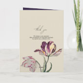 ムーディパープル結婚チューリップのサービス注文 プログラム (裏面)