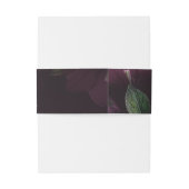 ムーディパープル開花グランジ結婚ズ 招待状ベリーバンド (裏面例)