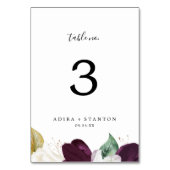 ムーディパープル開花テーブル番号 テーブルナンバー (裏面)