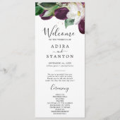 ムーディパープル開花結婚式 プログラム (正面)