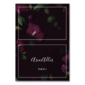 ムーディパープル開花 |ブラックパターン座席表 テーブルナンバー (正面)