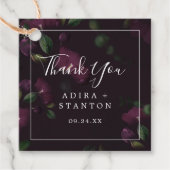 ムーディパープル開花 |ブラック・パターンありがとうございました フェイバータグ (正面)