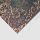 ムーディパープル&グリーンパターン&フラワーデコップページ 薄葉紙 (詳細)