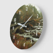 ムーディビューティフル自然景観 ラージ壁時計 (傾斜)