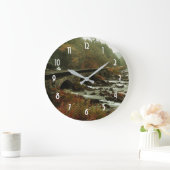 ムーディビューティフル自然景観 ラージ壁時計 (ホーム)