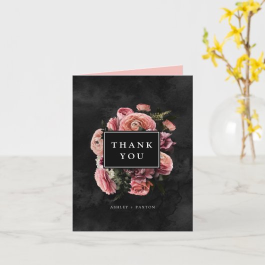 ムーディピエレガントンク |フローラブーケ |ありがとうございます カード (黄色い花)